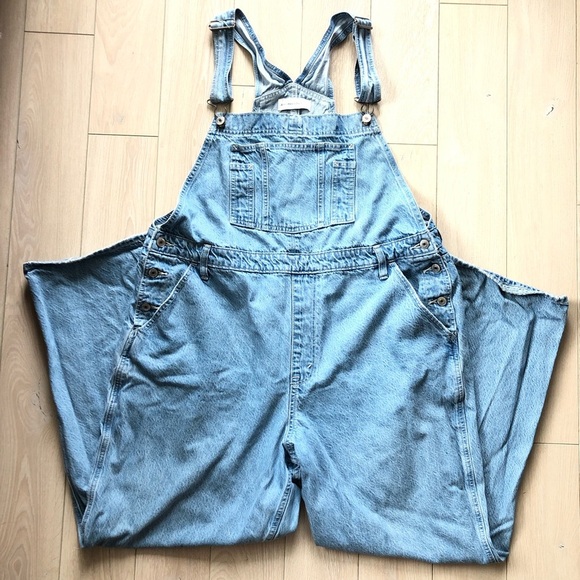 Abercrombie & Fitch Denim - Abercrombie & Fitch Denim Overalls in Light Blue Size XL